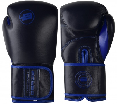 Перчатки боксерские BoyBo Rage BBG200, кожа 12oz Синий