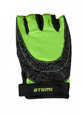 Перчатки для фитнеса Atemi, черно-зеленые, AFG06GNL
